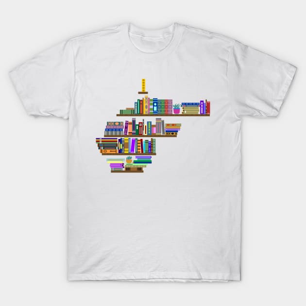 WV Books T-Shirt by implexity